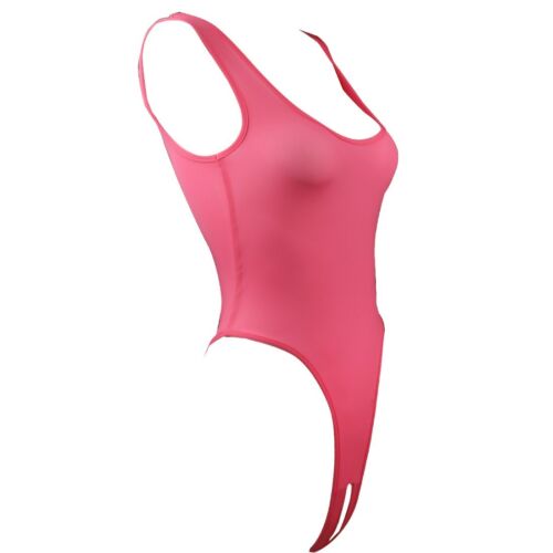 Damen-Dessous ärmellos hochgeschnittener Tanga Trikot schrittweise Unterwäsche Body - Bild 24 von 39