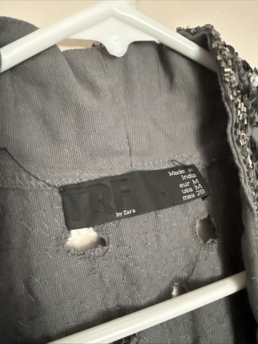 Zara Trinny Gilet Long Waistcoat Vest M Made In India - Picture 3 of 14