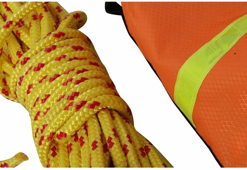 Bolsa de cuerda de rescate con línea de polipropileno flotante trenzada para barco kayak - Imagen 6 de 15