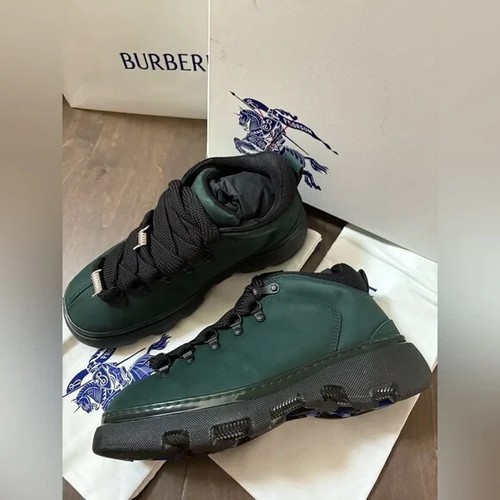 Burberry Nubuck Lace Up Trek Boots - Picture 2 of 7