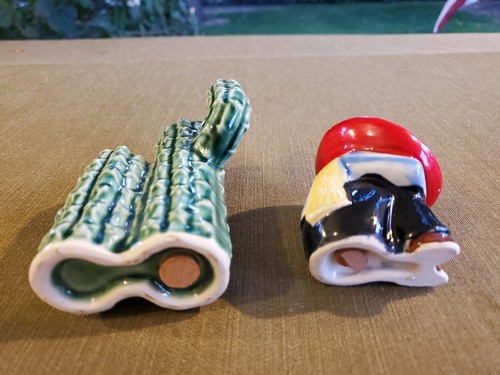 Japan DONKEY & LITTLE BROWN JUG CART, CACTUS & SOMBRERO NAP Salt & Pepper Sets - Picture 6 of 15