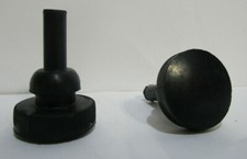 Lot of 20 New 7mm x 23mm Rubber Push in Ridged Stem Bumpers