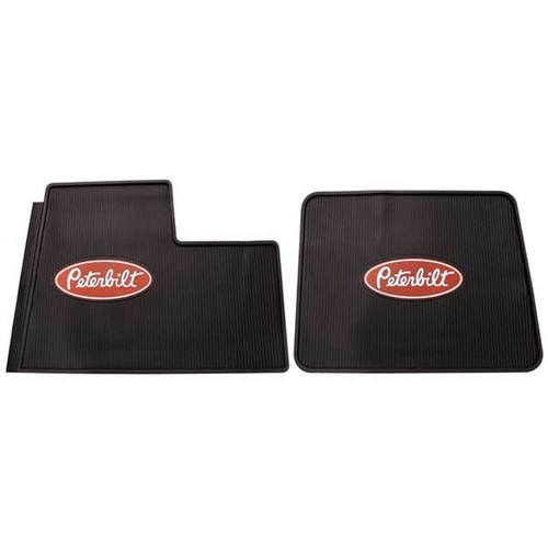 Peterbilt OEM Rubber Logo Semi Truck Floor Mats 2005 &Up 335 357 378
