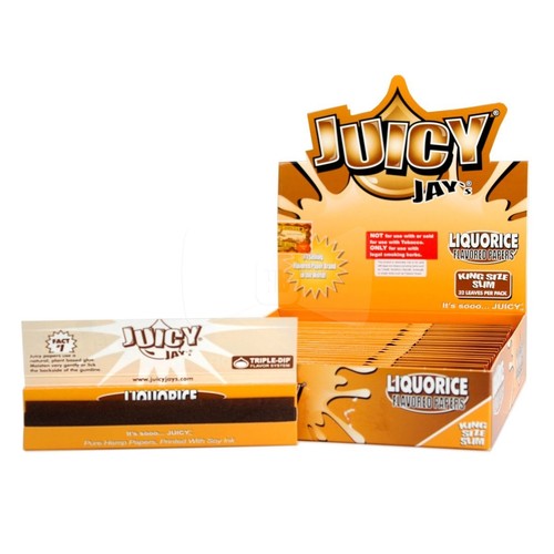 JUICY JAYS FRUITY FLAVOURED KING SIZE SLIM ROLLING PAPERS (15 FLAVOURES) SMOKING - Picture 46 of 55