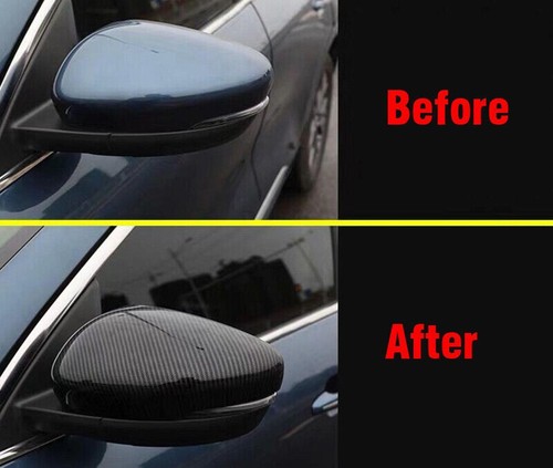 For Ford Escape 2020-2024 Carbon Fiber Look Side Rearview Mirror Cover Trim Caps - Bild 3 von 10