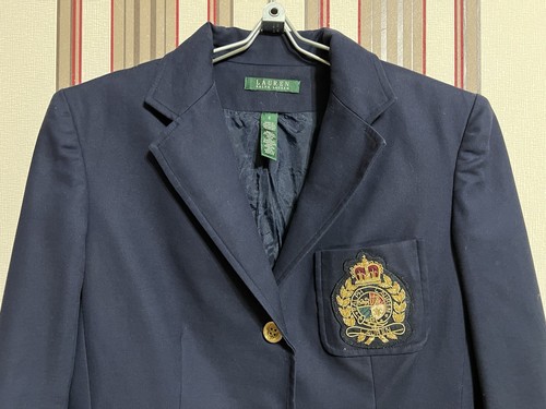 Lauren Ralph Lauren Embroidered Crest women's blazer jacket Sz 6 S - Picture 2 of 12
