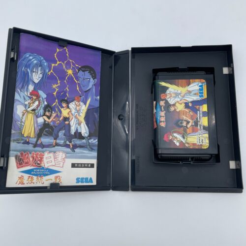 YU YU HAKUSHO Makyo Toitsusen SEGA Mega Drive anime Battle Video Rare game - Picture 3 of 4