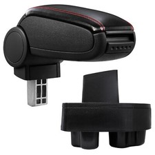 Armlehne Mittelarmlehne Leder Bezug für Opel Combo C 2002-2006 Schwarz / Rot