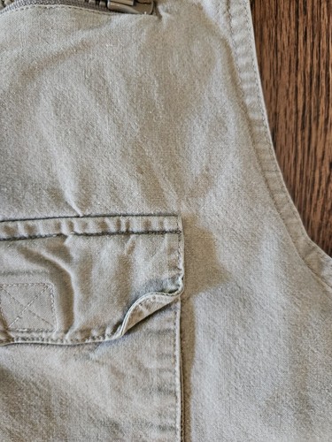 Vintage Banana Republic Safari Vest Size XL Brown 80s 90s Hunting Fishing Hooded - Imagen 5 de 11