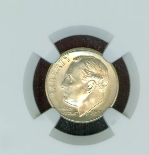 1953-S Silver Roosevelt Dime Grade MS66 by NGC 