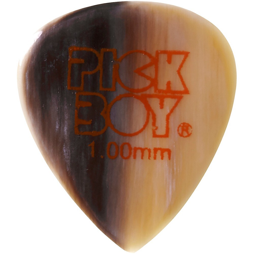 Медиатор ручной работы из натурального рога Teardrop Guitar Pick Boy 1,00 мм, 1 упаковка