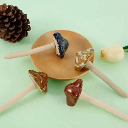 New Mushrooms Decorations Ceramics Fairy Mushroom Ornaments Mushroom Sculpture - Picture 15 of 17