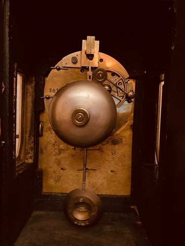 Antique French Cartel Clock Pendulum Bronze Faux Tortoiseshell Louis XV 19th C - Picture 3 of 4