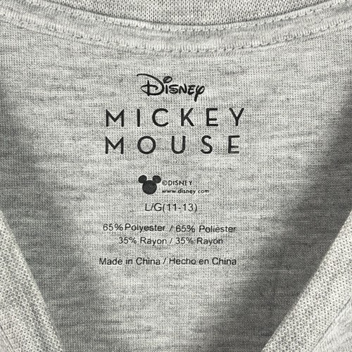 Mickey Mouse Shirt Girls Large Oversized Short-sleeve Disney Flower Power Tee - Picture 5 of 9