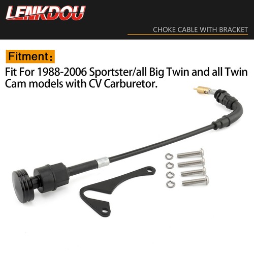 Carburetor Cable CV Choke Cable Relocation Bracket For Harley Sportster 883 1200 - Picture 7 of 9
