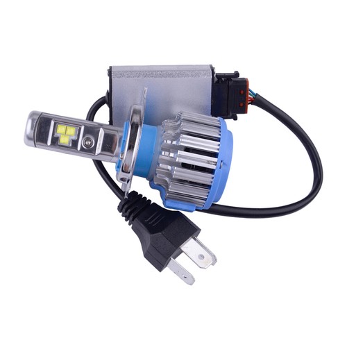 Pair H4 9003 LED Headlight Foglight Bulb with Conversion CanBus Box New - Picture 2 of 4