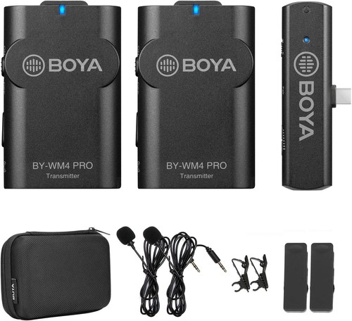 Boya BY-WM4 Pro K6 Dual Channel Wireless Mic System for Android & USB-C Devices - Photo 1 sur 7