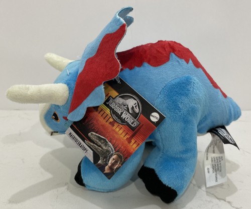 Jurassic World Nasutoceratops Dino Peluche Mattel NUEVO Dinosaurio 2021 - Imagen 2 de 12