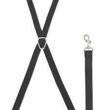 Men's Yellow Thin Suspenders - X/Y Back with Chromed Snap Ons, USA Made