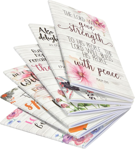 6 Pack Prayer Journals for Women - 5X8 Christian Notebooks Bulk with Inspiration - Picture 6 of 12