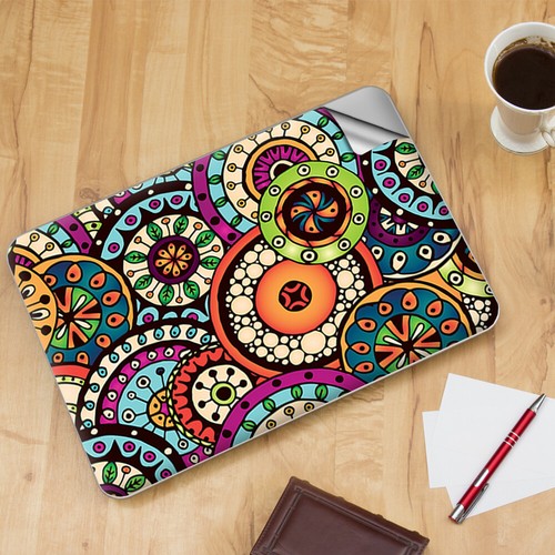 Skins for Lenovo Yoga 710 11" decals wrap Ethnic Circles Pattern - Picture 2 of 2