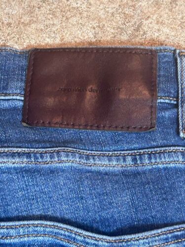 Tolle Stretch Jeans-Hose von Zara Men Gr.40 (US W31) ca. L28 Hellblau distressed - Bild 8 von 8