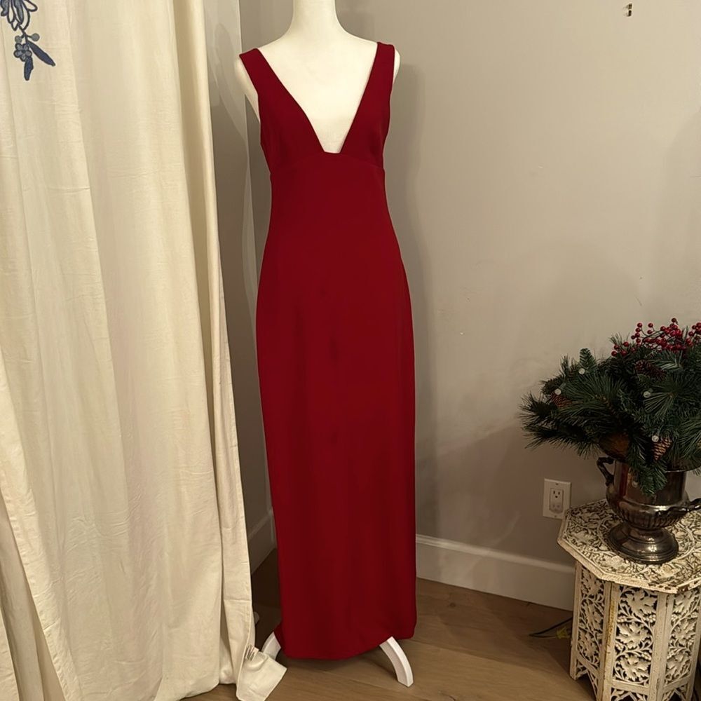Elegant Solid Backless Slit O Neck Sleeveless Dress Dresses Elegant Solid Backless Slit O Neck Sleeveless Dress Dresses
