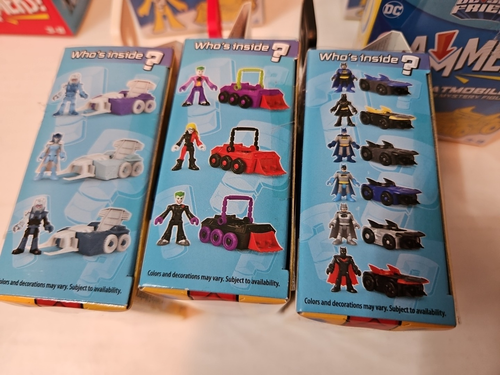 All 12 DC Imaginext Slammers Figures Batman Codes Black ABCDEF Red/White ABC New - Picture 3 of 6