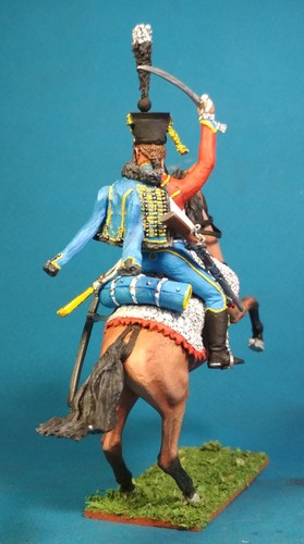 Unmontierte französische Husaren in der Schlacht, weißes Metall 1/30 Figur Kit VID SOLDATEN - Bild 65 von 68
