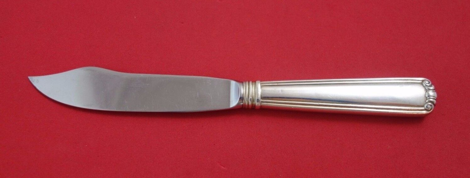 Embassy Scroll by Lunt Sterling Silver Fish Knife HHWS Original 8" Heirloom