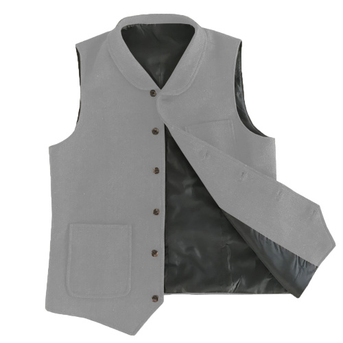 Men's Vest coffee Lapel Collar Herringbone Tweed Gentleman Business Waistcoat - Bild 6 von 24