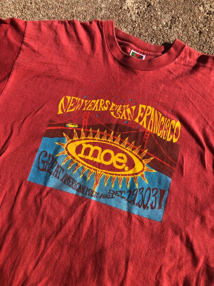 Винтажный концерт в канун Нового года 90-х Moe 1997 San Francisco размер XL джем-бэнд - Изображение 2 из 4