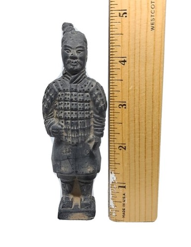 Vtg Terracotta Warriors 4 of 5 Piece Set Vintage Tomb of Emperor Shi QIN DYNASTY - Picture 4 of 11