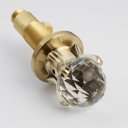 Grifo mezclador de cuenco de 5 piezas oro cepillado montaje en cubierta de baño cascada - Imagen 5 de 11