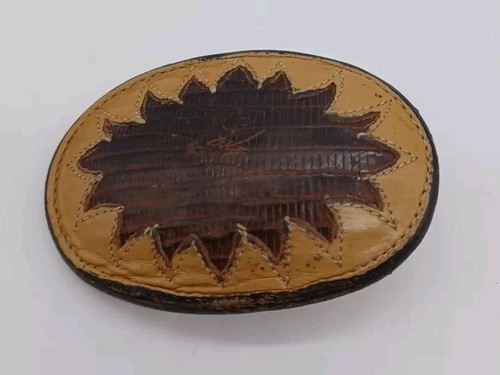 Vintage Echtleder Gürtel Justin Herren Größe 38 mit Tony Lama Ledergürtelschnalle  - Bild 10 von 14