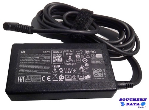 HP 65W AC Adapter 19.5V 3.33A L25298-003 TPN-DA17 - Picture 2 of 3