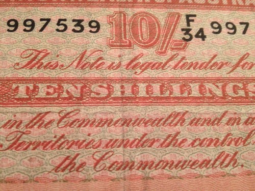 Riproduzione Copia Australia 10 Scellini 1941 King George VI 10 Produzione - Picture 5 of 8
