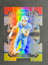 2023-24 Panini Select Sam LaPorta RC #35 Concourse Red & Yellow Die Cut Prizm