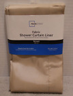 Mainstays Fabric Shower Curtain Liner Brown with Magnets 70x71 New