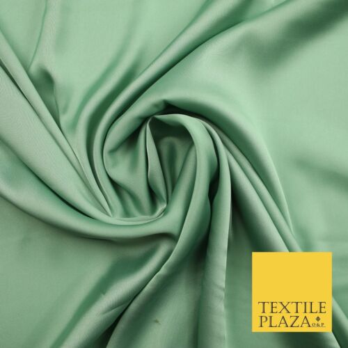 100 COLOURS - Fine Silky Smooth Liquid Sateen Satin Dress Fabric Drape Lining - Picture 196 of 207