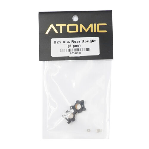 Atomic Aluminum Rear Upright 2 pcs Black For 1/28 Mini RC 4WD BZ5 # BZ5-UP05 - Picture 2 of 2