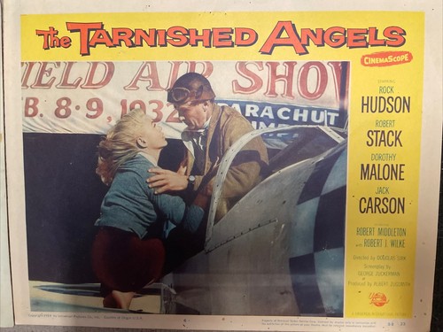 Tarnished Angels Vintage 11 X 14 Lobby Cards Lot Of 4 Rock Hudson Robert Stack - Picture 6 of 6