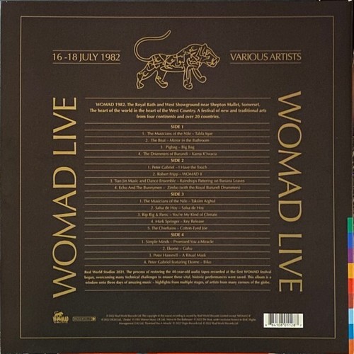 A World Of Music Arts & Dance Womad 1982 (New Sealed Vinyl LP) 1 bent corner 189 - Picture 3 of 3