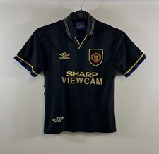 Manchester United Away Football Shirt 1993/95 Children’s Large Boys Umbro D132