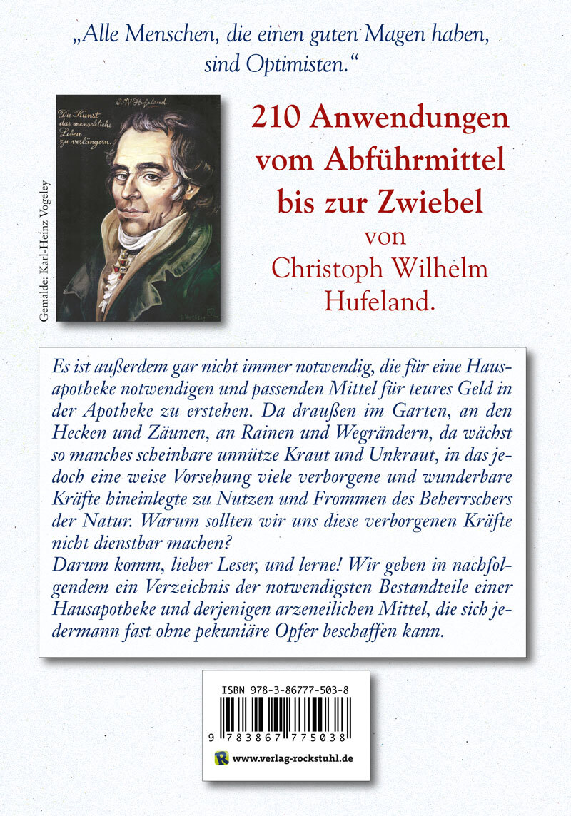 Thumbnail - Christoph Wilhelm Hufeland; Harald Rockstuhl / Dr. Hufeland’s