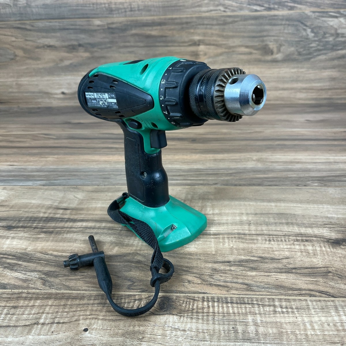 Hitachi DS14DVB Green Black Portable 14.4V 220 Volt Cordless Drill Driver
