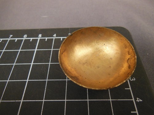 Cupola ciotola rotonda con patina ottone timbro gioielli reperto (osb337) - Foto 3 di 3