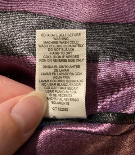 Gabby Skye Fit & Flare Dress Women Size 12 Purple & Black Striped Sleeveless - Bild 7 von 7