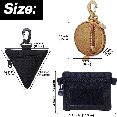 Military Tactical Mini EDC Bag Running Pouch Money Car Key Holder Wallet Pocket - Bild 2 von 44