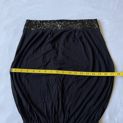 Forever 21 S Top Y2K Sequin Strapless Tube Backless Open Stretch Black 00s Club - Picture 6 of 21